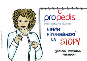Notatka wizualna do live: stopa w zespole hipermobilności